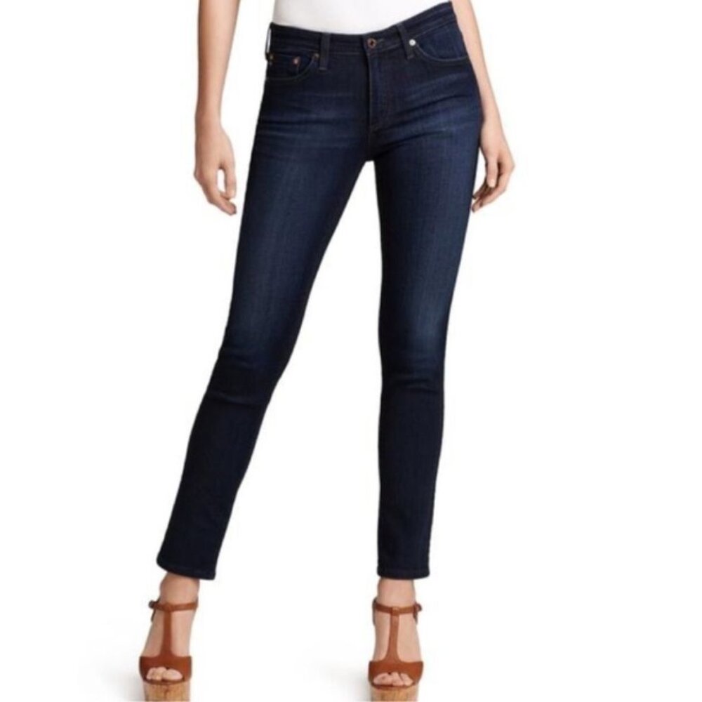 AG Adriano Goldschmied The Stilt Cigarette Leg Stretch Dark Wash Jean 31 Regular